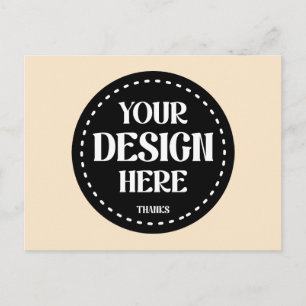 Elegant, refined, sleek & minimalist holiday postcard
