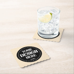 Elegant, refined, sleek & minimalist paper coaster