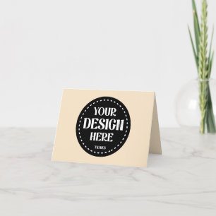 Elegant, refined, sleek & minimalist thank you card