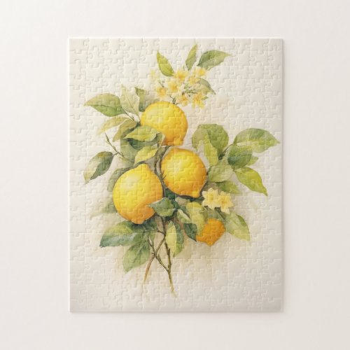 Elegant Refreshing Lemons Jigsaw Puzzle