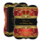 Elegant Regal Red Black Gold Queen Birthday Party