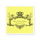 Elegant Regal Wedding Paper  Napkins