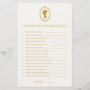 Elegant Regency Era Blue and Gold Bridal Shower