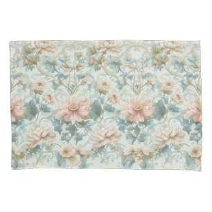 Elegant Regencycore Vintage Floral Pillow Case