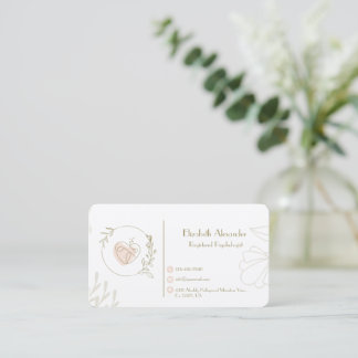 Elegant Registered Psychologist Appointment Card