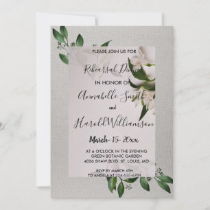 Elegant Rehearsal Dinner Invitation
