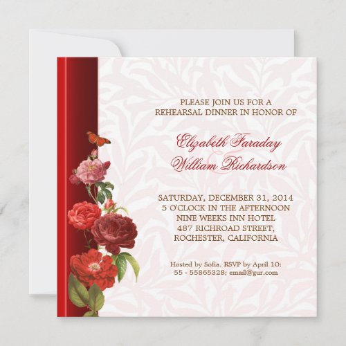 elegant rehearsal dinner invitations