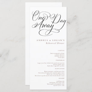 Elegant Rehearsal Dinner Menu