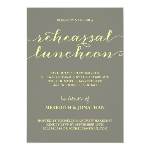 Elegant Luncheon Invitations 4