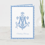 Elegant Religious Virgin Mary Floral Card<br><div class="desc">This is a beautiful traditional Catholic religious image of a symbol of the Blessed Virgin Mary,  Marian "M" with lilies.   All text and fonts may be modified to suit the occasion and recipient.</div>