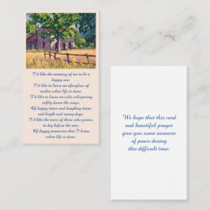 Elegant Remembrance Memorial Card