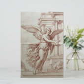 Elegant Renaissance Sanguine Chalk Sketch Fine Art (Standing Front)