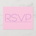 [ Thumbnail: Elegant, Respectable and Clean "RSVP" Postcard ]