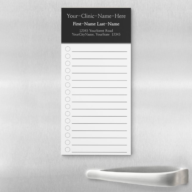 Elegant, Respectable Clinic Promotional Notepad (In Situ)