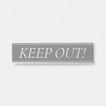 [ Thumbnail: Elegant, Respectable "Keep Out!" Door Sign ]