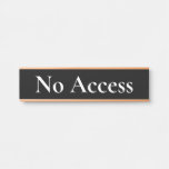 [ Thumbnail: Elegant, Respectable "No Access" Door Sign ]