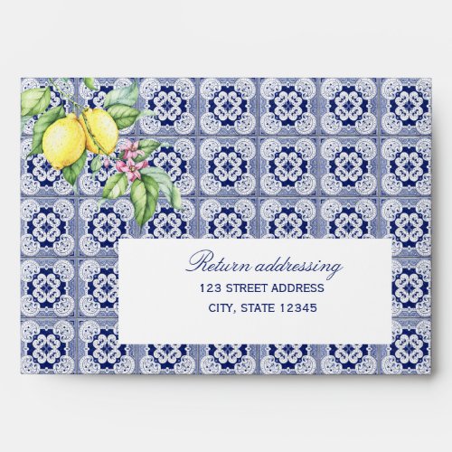 Elegant Response Envelope Positano Collection