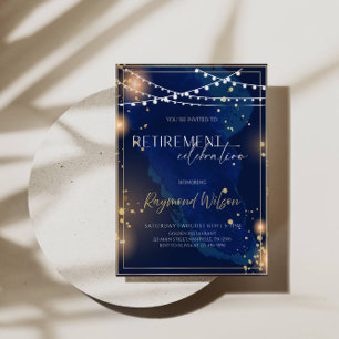 Elegant Retirement Celebration Party Invitation