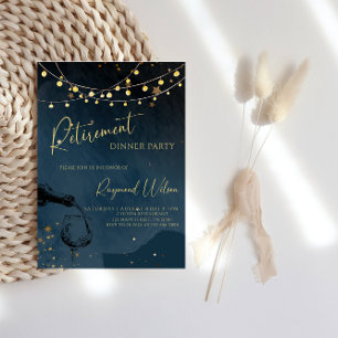 Elegant Retirement Dinner Party Invitation