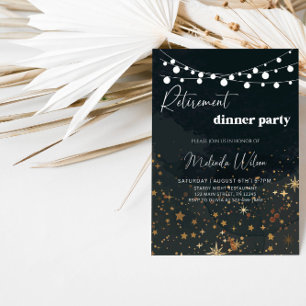 Elegant Retirement Dinner Party Invitation