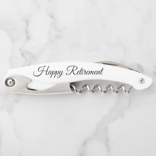 Elegant retirement gift personalized bottle opener