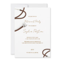 Elegant Retirement Party card Invitation