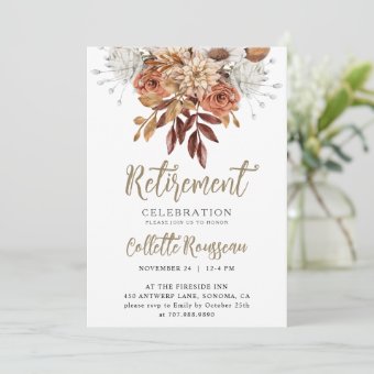 Elegant Retirement Party Invitation | Zazzle