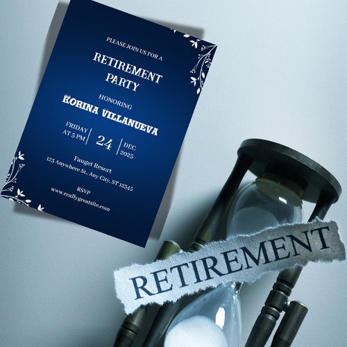 Elegant Retirement Party Invitation 