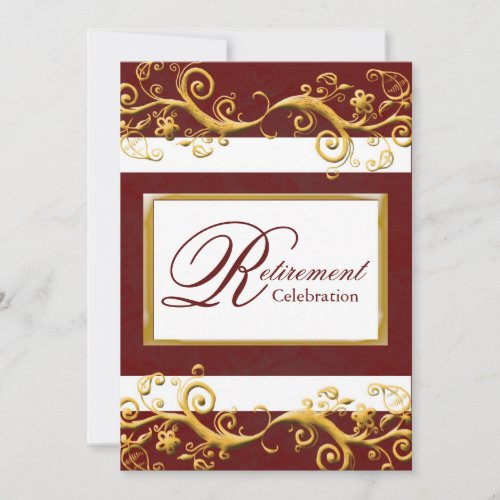 Elegant Retirement Party Invitation