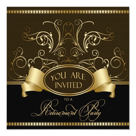 Elegant Retirement Party Invitations Templates 5