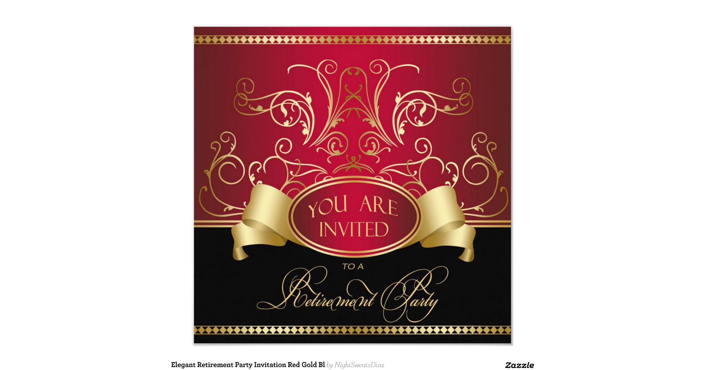 Elegant Retirement Invitations 9