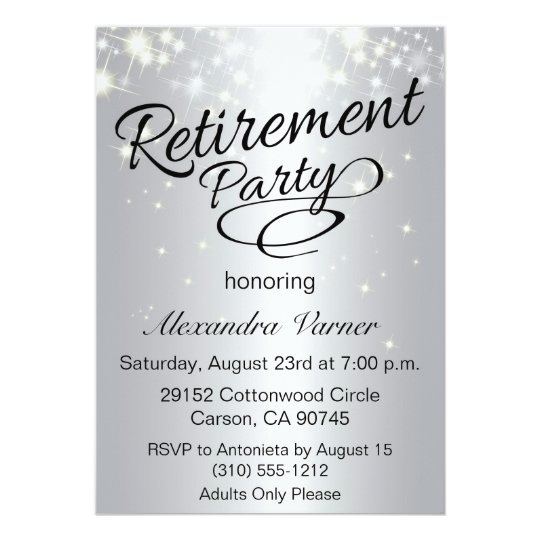 Elegant Retirement Party Invitations Templates 3