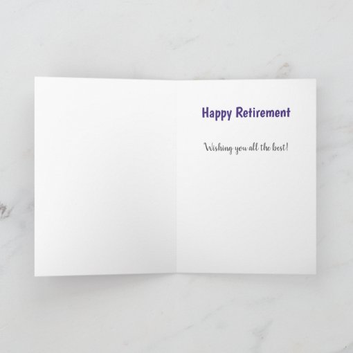 Elegant Retirement Watercolor Card | Zazzle