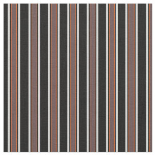 Elegant retro black and burgundy stripped pattern fabric
