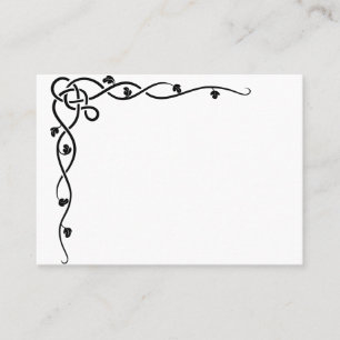 Elegant Retro Blank Table Name Place Cards
