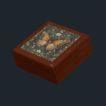Elegant retro boho butterfly botanical greenery gift box<br><div class="desc">Immerse yourself in the enchanting allure of this elegant bohemian dragonfly artwork, where nature's elegance meets timeless artistry. Set against a lush forest backdrop, this exquisite piece captures the serene beauty of a verdant woodland, rich with intricate details of flora and towering trees. The butterfly, adorned with delicate wings, gracefully...</div>