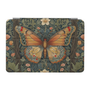 Elegant retro boho butterfly botanical greenery iPad mini cover