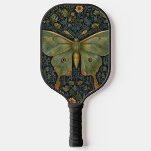 Elegant retro boho Luna moth botanical  Pickleball Paddle
