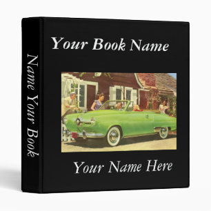 Elegant Retro Book Avery Binder