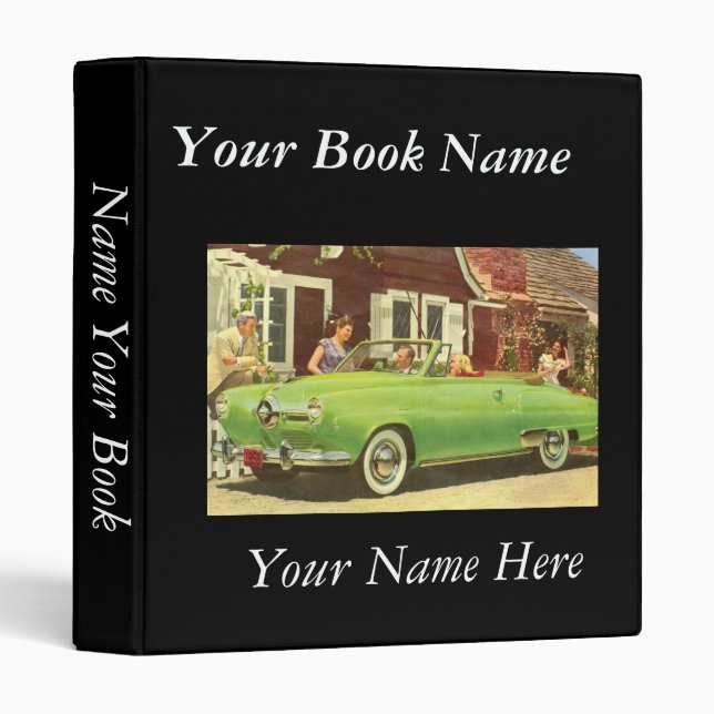 Elegant Retro Book Avery Binder (Front/Spine)