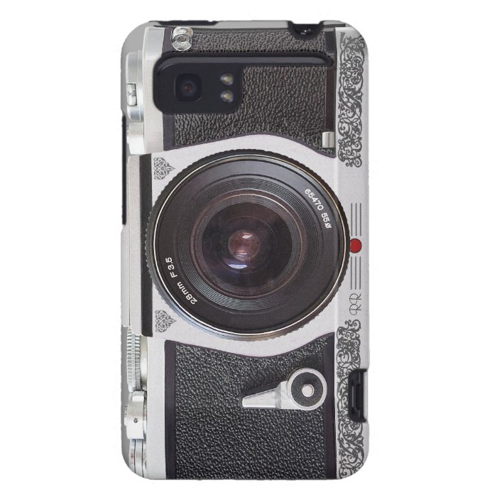 Elegant Retro Camera Scroll on HTC Vivid Case