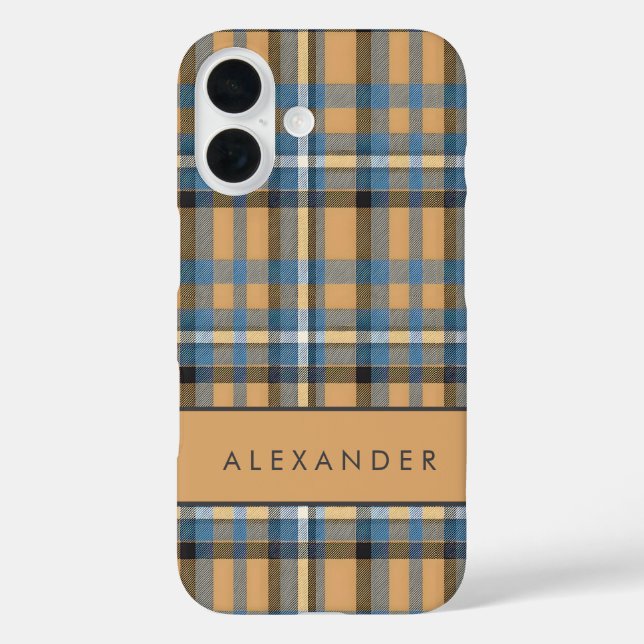 Elegant Retro Checkered Case (Back)