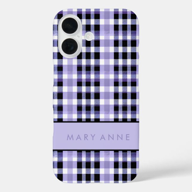 Elegant Retro Checkered Case (Back)