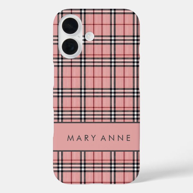 Elegant Retro Checkered Case (Back)