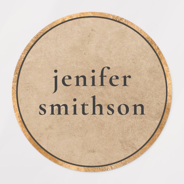  Elegant Retro Classy Luxury Unisex Add Your Name  Labels (Design 3)