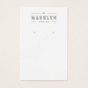 Elegant retro deco custom jewelry earring display