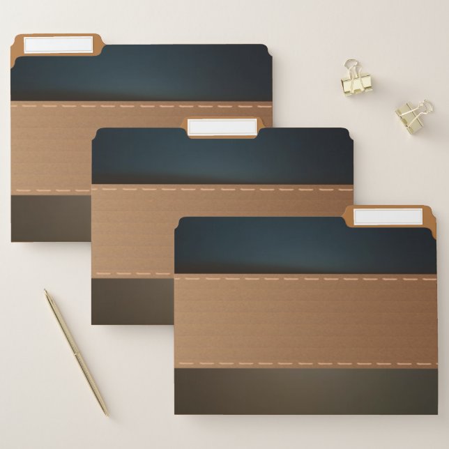 Elegant Retro File Folder (Set)
