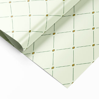 Elegant Retro Green Wrapping Paper
