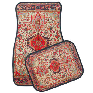 Elegant Retro Modern Vintage Persian Car Floor Mat