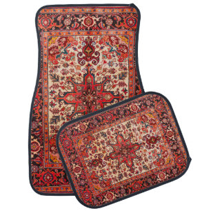 Elegant Retro Modern Vintage Persian Car Floor Mat